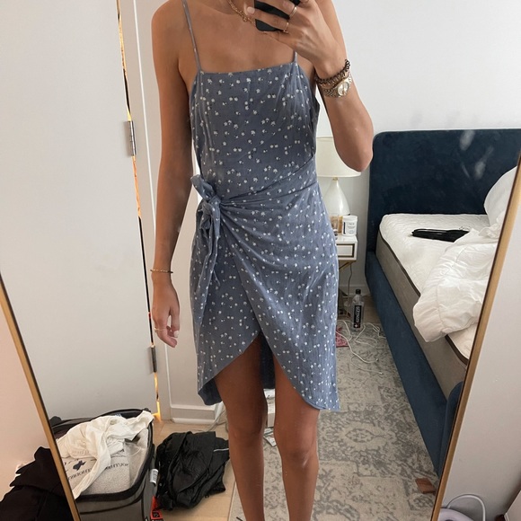 black side lace up dress